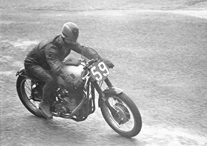 Images Dated 2nd July 2021: Charlie Salt (BSA) 1955 Senior TT