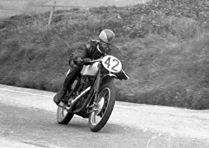 Images Dated 28th March 2021: Charlie Salt (BSA) 1956 Junior TT