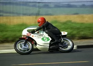 Images Dated 17th December 2017: Charlie Williams (Dugdale Yamaha) 1971 Lightweight Manx Grand Prix