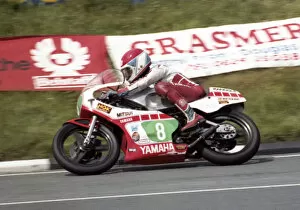 Images Dated 26th May 2020: Charlie Williams (Yamaha) 1981 Junior TT
