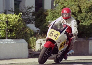 Images Dated 29th November 2019: Chris Bacon (Kawasaki) 1987 Senior Manx Grand Prix