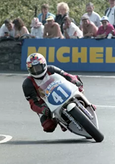 Images Dated 8th July 2020: Chris Barton (Yamaha) 1992 Junior TT