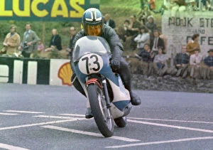 Images Dated 12th February 2021: Chris Burton (Yamaha) 1972 Junior Manx Grand Prix