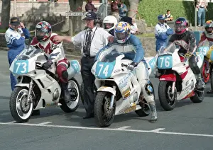 Chris Kneen (Yamaha) & Wayne Taylor (Honda) 1996 Junior Manx Grand Prix