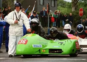 Images Dated 9th March 2018: Chris Lawrance & Richard Lawrance (Derbyshire Yamaha) 1996 Sidecar TT