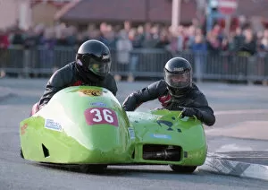 Images Dated 21st June 2020: Chris Lawrance & Richard Lawrance (Derbyshire Yamaha) 1996 Sidecar TT