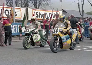 Chris Martin (Suzuki) and Mario Rubatto (Suzuki) 1986 Formula One TT