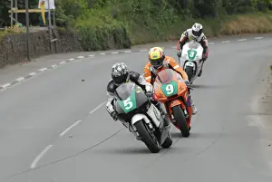 Chris Palmer (Honda) and Ian Lougher (Barnes) 2009 Post TT