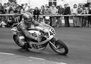 Images Dated 18th December 2017: Chris Revett (Revett Maxton Yamaha) 1975 Senior Manx Grand Prix