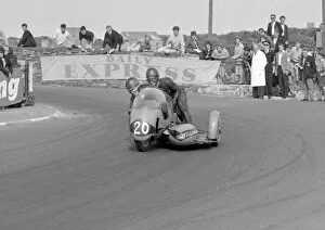 Images Dated 22nd July 2016: Chris Vincent & Keith Scott (BSA) 1963 Southern 100