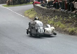 Images Dated 19th May 2020: Chris Vincent & Terry Harrison (BMW) 1965 Sidecar TT