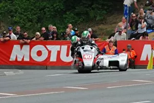 Images Dated 10th June 2016: Claude Montagnier & Maxime Vasseur (Kawasaki LCR) 2016 Sidecar 2 TT