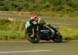 Images Dated 14th January 2019: Cliff Peart (Cliffe Yamaha) 1987 Junior Manx Grand Prix