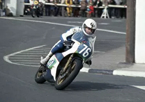 Images Dated 19th April 2021: Clive Powis (Yamaha) 1983 Junior Manx Grand Prix