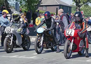 Aermacchi Prints: Colin Grant (AJS) and Dick Linton (Aermacchi) 2002 TT Parade Lap