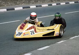 Images Dated 1st January 2022: Colin Hopper & Norman Burgess (Armstrong) 1982 Sidecar TT