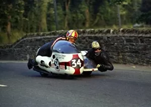 Images Dated 8th August 2016: Colin Hornby & Mike Griffiths (BMW) 1971 500 Sidecar TT