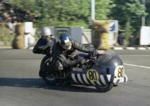 Images Dated 1st January 2022: Colin Hornby & W J Williams (Rumble BSA) 1968 750 Sidecar TT