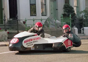 Images Dated 16th January 2020: Colin Jacobs & Ken Waller (Yamaha) 1987 Sidecar TT
