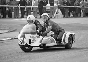 Images Dated 20th April 2020: Colin Jacobs & Phil Spendlove (BSA) 1975 Sidecar 1000 TT