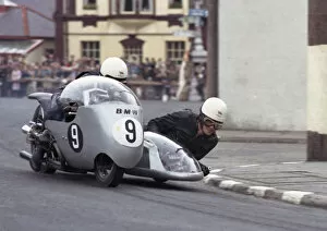 Images Dated 19th May 2020: Colin Seeley & Wally Rawlings (BMW) 1965 Sidecar TT