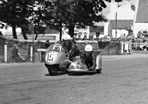 Images Dated 31st July 2017: Colin Seeley & Wally Rawlings (FCSB) 1964 Sidecar TT