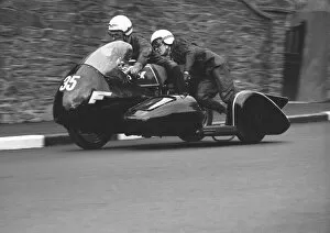 Images Dated 13th May 2020: Colin Seeley & Wally Rawlings (Matchless) 1961 Sidecar TT