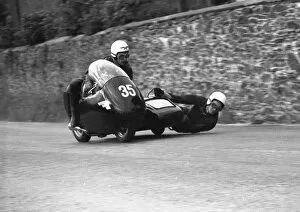 Images Dated 13th May 2020: Colin Seeley & Wally Rawlings (Matchless) 1961 Sidecar TT