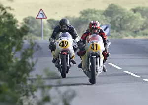 Colin Stockdale Collection: Colin Stockdale (Honda) and Anthony Ambler (Honda) 2022 Pre TT Classic