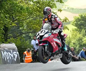 Images Dated 4th June 2011: Conor Cummins at Ballaugh Bridge: 2011 Superbike TT