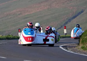 Images Dated 29th March 2022: Conrad Harrison & Andrew Winkle (Bellas Honda) 2018 Sidecar TT