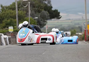 Images Dated 2nd August 2022: Conrad Harrison & Andrew Winkle (Bellas Honda) 2022 Southern 100