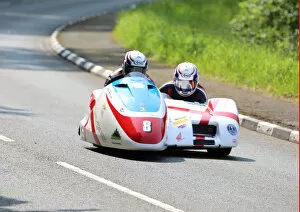 Images Dated 9th April 2020: Conrad Harrison & Andrew Winkle (Honda) 2019 Sidecar TT