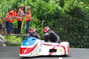 Images Dated 8th June 2018: Conrad Harrison & Andrew Winkle (Honda Rod Bellas) 2018 Sidecar TT