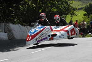 Kerry Williams Gallery: Conrad Harrison & Kerry Williams (Shelbourne Honda) 2009 Sidecar TT