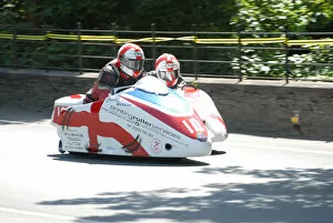 Images Dated 13th April 2021: Conrad Harrison & Kerry Williams (Shelbourne Honda) 2008 Sidecar TT