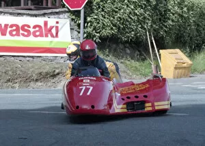 Images Dated 20th December 2019: Conrad Harrison & Lee Patterson (Yamaha) 1993 Sidecar TT