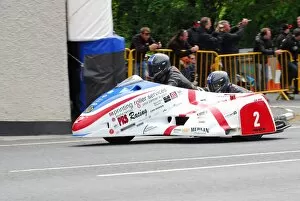 Images Dated 8th June 2015: Conrad Harrison & Mike Aylott (Shelbourne Honda) 2015 Sidecar TT