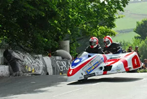 Images Dated 2nd June 2012: Conrad Harrison & Mike Aylott (Shelbourne Honda) 2012 Sidecar TT