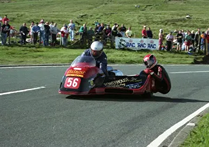 Images Dated 20th September 2019: Bill Copson & Rick Roberts (Ireson Honda) 1993 Sidecar TT