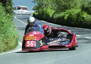 Images Dated 27th March 2022: Bill Copson & Rick Roberts (Ireson Honda) 1993 Sidecar TT