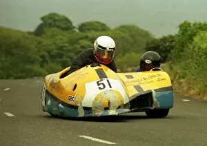 Images Dated 7th February 2018: Bill Copson & Rodney Appleton (Baker Yamaha) 1988 Sidecar TT