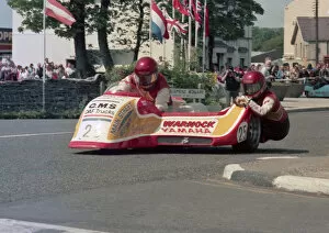 Images Dated 5th April 2020: Craig McComb & Brady Paschal (Yamaha) 1986 Sidecar TT