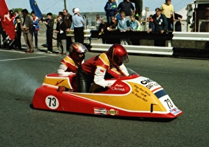 Images Dated 10th March 2018: Craig McComb & Paschal Brady (Yamaha) 1984 Sidecar TT