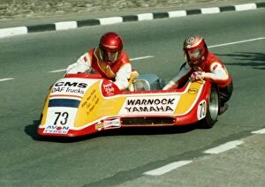 Images Dated 10th March 2018: Craig McComb & Paschal Brady (Yamaha) 1984 Sidecar TT