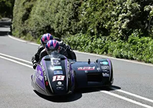 Images Dated 14th June 2023: Craig Melvin Stuart Chrustian LCR Suzuki 2023 Sidecar TT