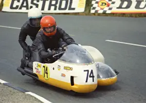 1974 750 Sidecar Tt Prints: Crawford Martindale & B Forest (BSA) 1974 750 Sidecar TT
