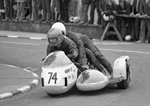 Images Dated 24th May 2022: Crawford Martindale & B Forest (BSA) 1974 750 Sidecar TT