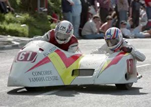 Images Dated 22nd May 2020: Bill Crook & Steve Lavender (Jacobs Yamaha) 1994 Sidecar TT