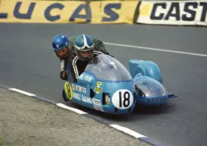 1974 750 Sidecar Tt Prints: Bill Crook & Stuart Collins (Windle BSA) 1974 750 Sidecar TT
